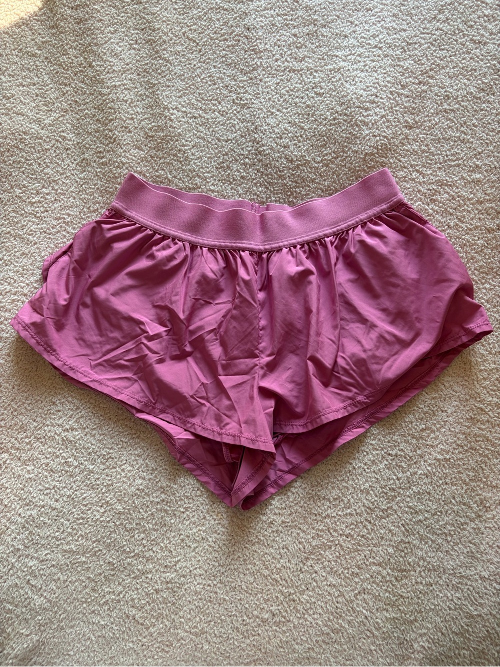 FP Movement by Free People pink ruffle shorts